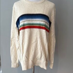 Striped Cream Sweater